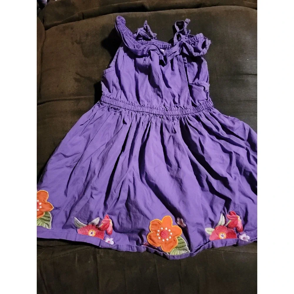 Gymboree surf adventure purple floral‎ dress 4t